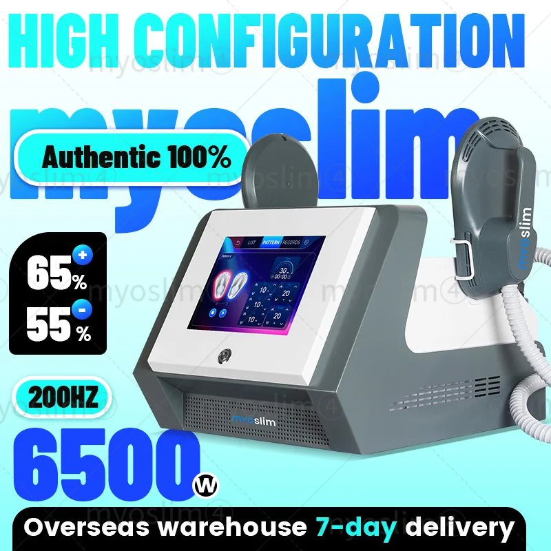 

Myoslim 6500W Powerful Body Massage RF Fat Burning Muscle Slimming And Weight Loss for Salon machine