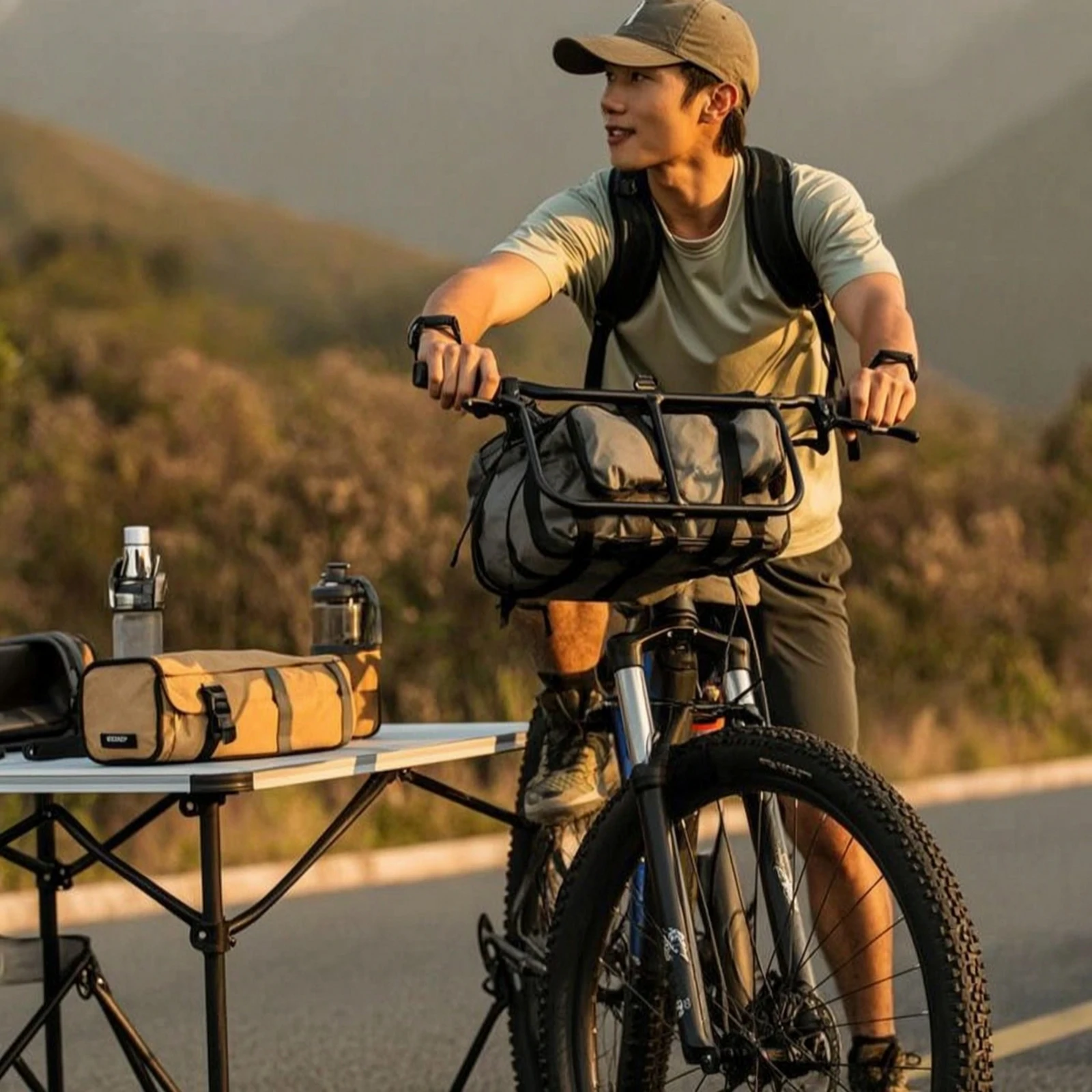 Cycling Commute - フロントサイクルラック ヘビーデューティーバイクフロントラック ブラックコーティング 高品質 サイクリスト、通勤用