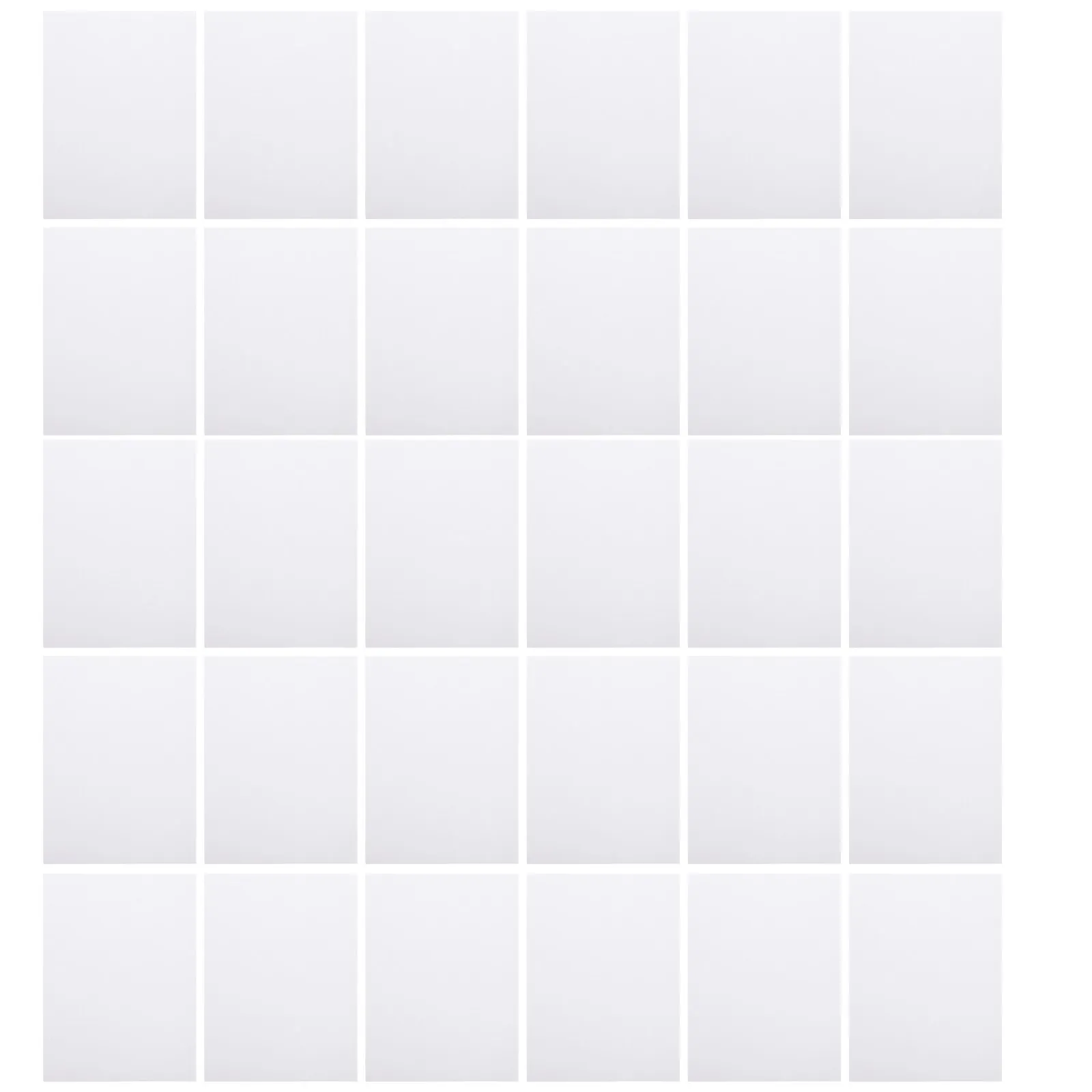 

50 Sheets Blank Adhesive Printing Paper Rectangular Label Stickers for Pricing Marking Documents Bins Jars Bottles DIY Label