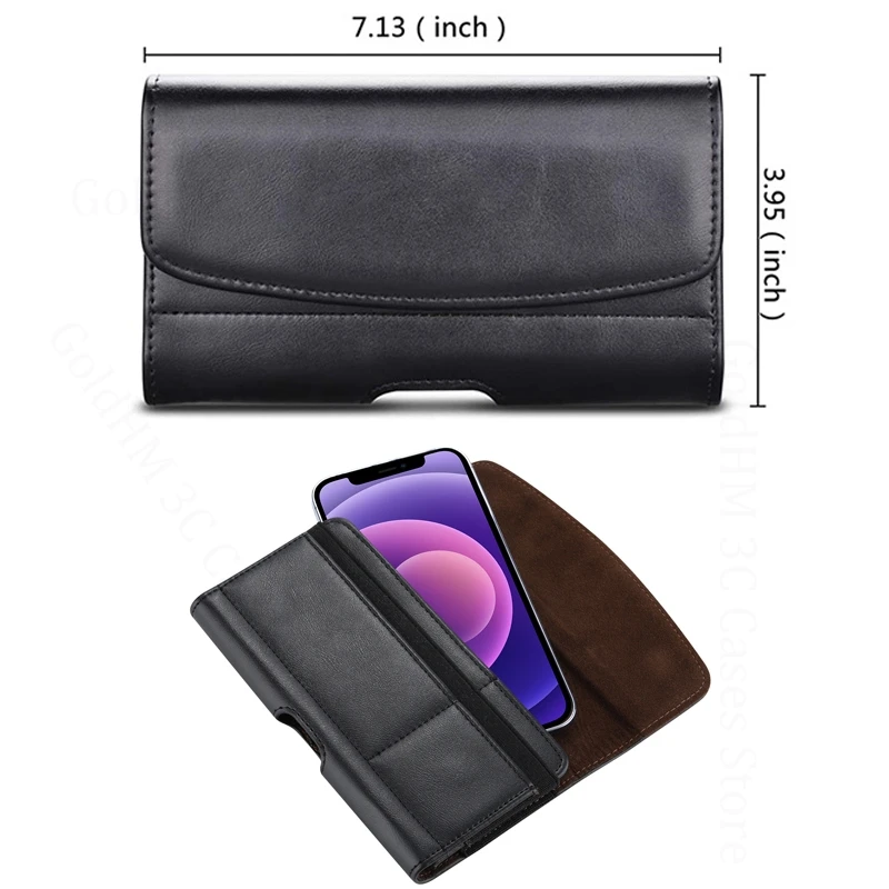 

Pouch Leather Phone Magnetic Case For Redmi K90 Pro Plus Belt Clip Waist Bag Cover For Redmi K80 Ultra K70 Pro K60 K40 Pro Plus