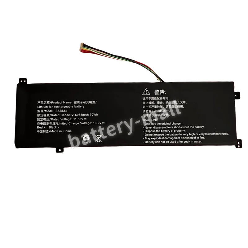 Brand New 6065mAh SSBS81 Battery Applicable Mechrevo Code 10 16 Pro 16HD-5BB6U 16HDS-7BB6U