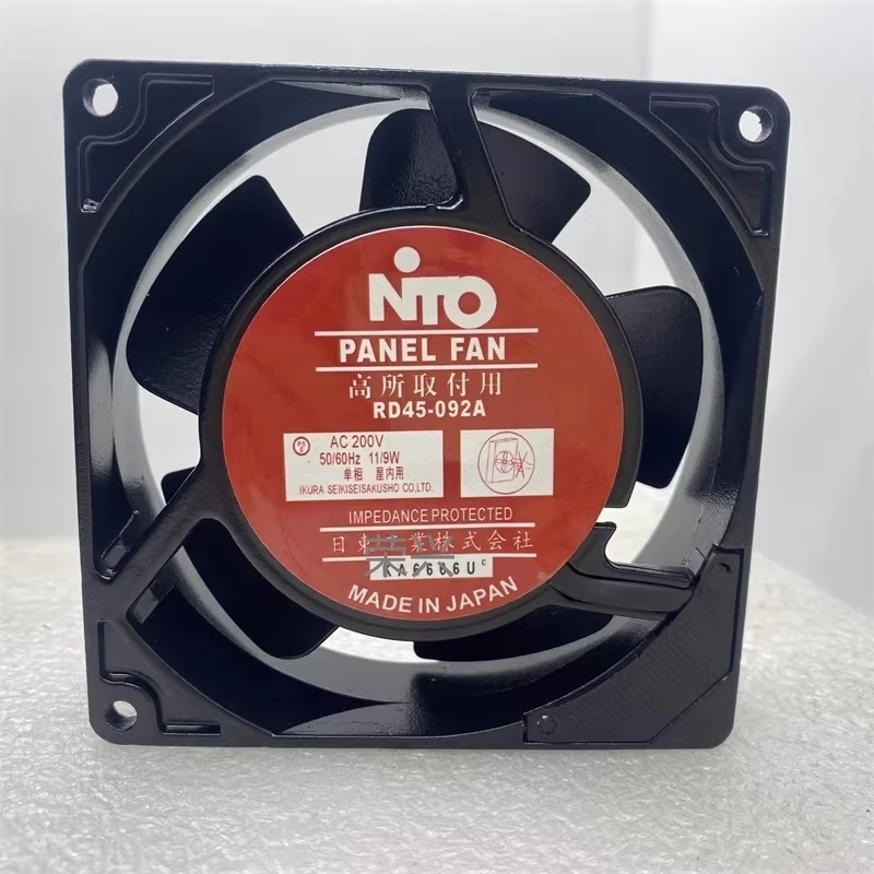 H FOR NTO  RD45-092A 200V 11/9W Single Phase Panel Fan for High Voltage Switchgear