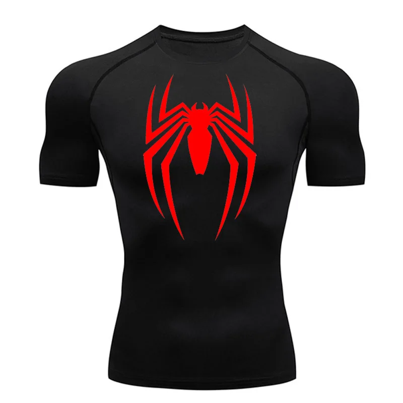 Sports T-shirts Men's Gym Shirt Compression Sportswear Black 2099 New Men's Short Fitness Workout Base Layer Skin Long Shirt