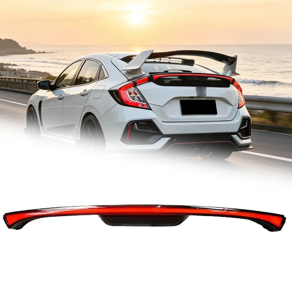 

TYPY Car Rear Spoiler Lamp Accessory Part Tail Lamp Tail Light for Honda Civic Hatchback 10th gen