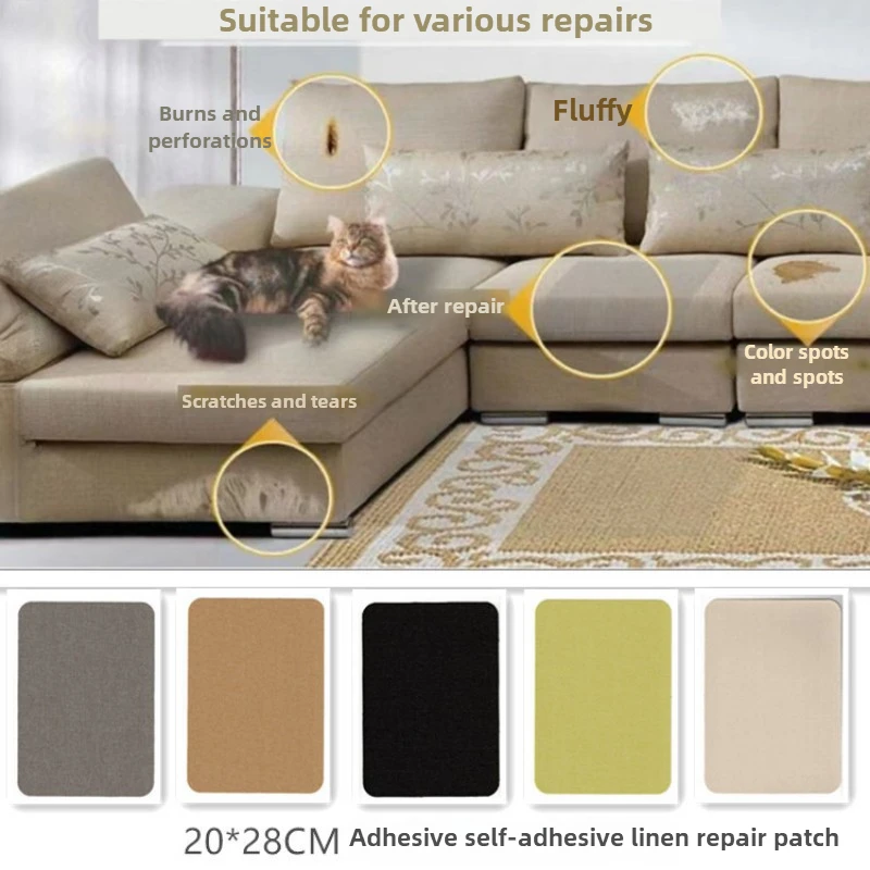 Cat Scratching Mat Self-Adhesive Trimmable Carpet Cat Scratching Post Carpet for Anti-scratching Sofa Furniture Protection