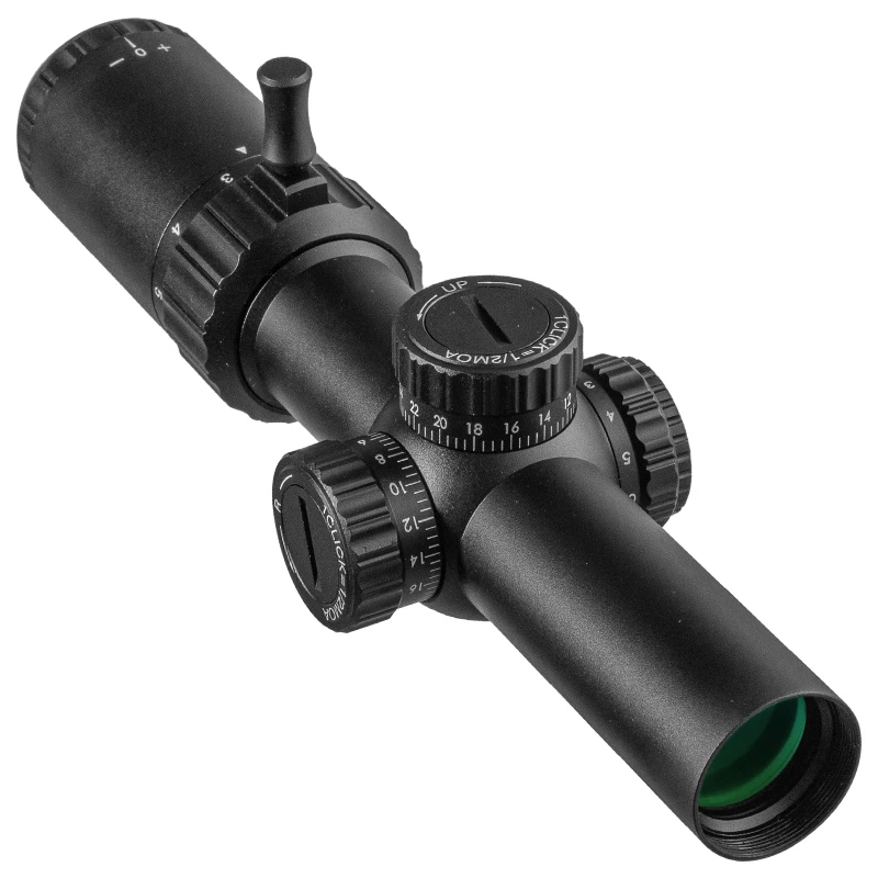 Imagem -02 - Fire Wolf-ir Scope Tactical Rifle Wide Angle Airsoft Riflescope Caça Óptica Tiro Gun Sight Retículo de Luz Vermelha e Verde 15x24