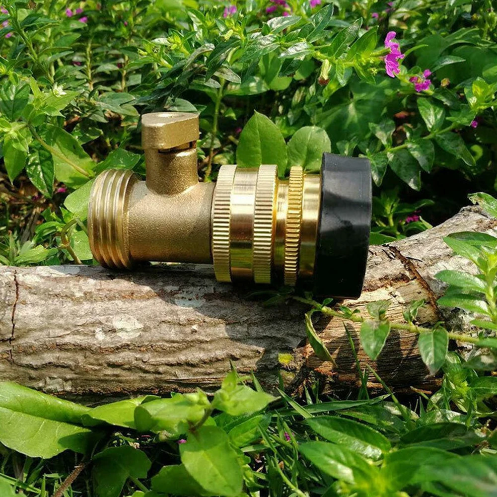 Conectores de junta de tubería de agua para jardín, herramienta de conector de grifo con válvula de bola de 3/4 pulgadas, de alta calidad, a estrenar