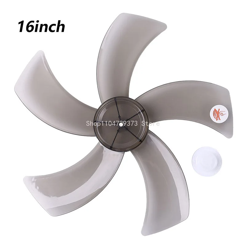 14/16 Zoll Universal Kunststoff Silence Lüfterflügel 5 Blätter Mutternabdeckung für 14/16 Zoll 400 mm Haushaltsventilator Tischventilator Zubehör