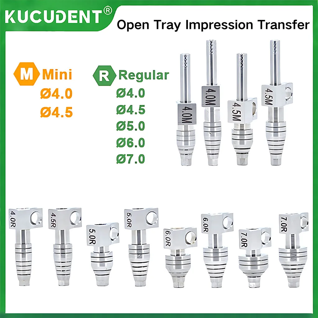 

1 шт. стоматологический открытый лоток для переноса оттисков, копирование, титановое приспособление для имплантатов, исцеляющие аксессуары для Osstem Mini Regualr