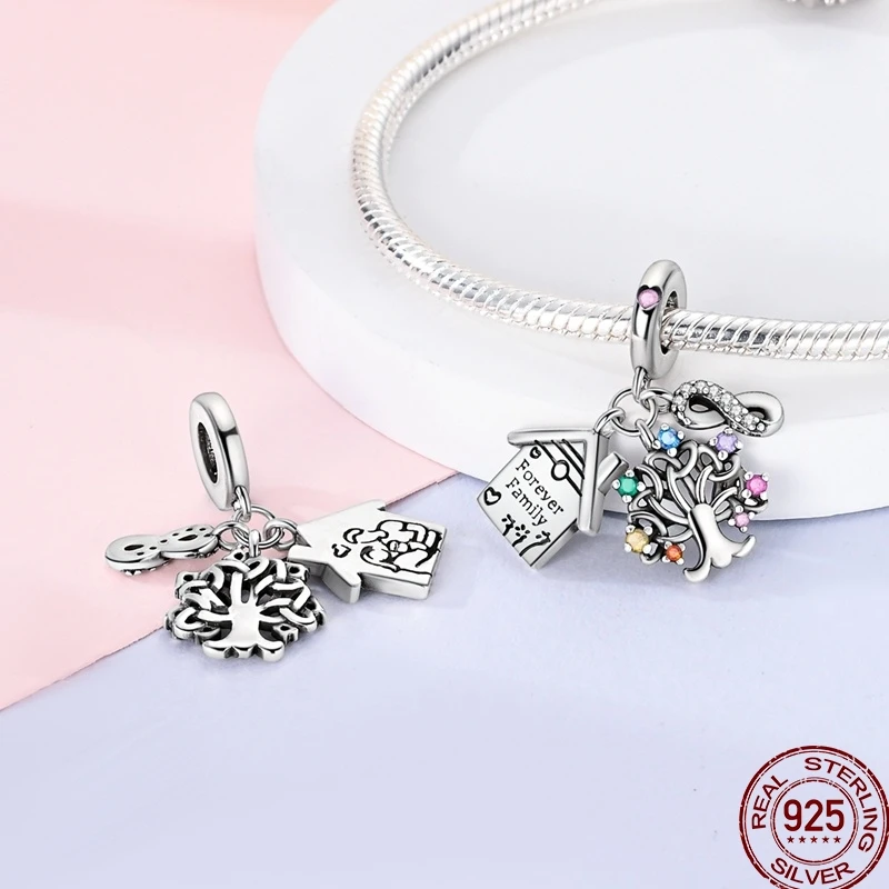 925 Sterling Silver Shiny Zirconia Spring Outing Motorcycle Series Charm Beads Suitable Fit Pan 925 Original Charm Bracelet
