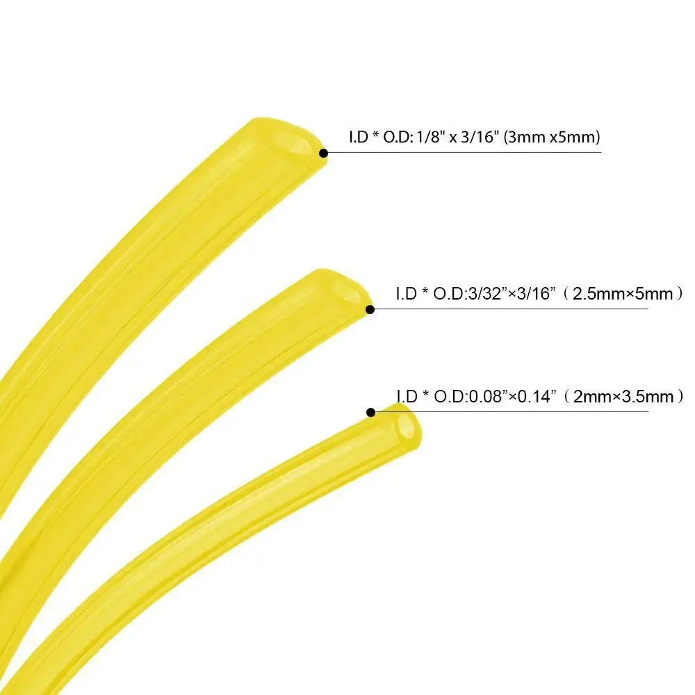 T61C_5 Feet 3 Sizes Fuel Line Hose With Snap In Bulb Fuel Filter For Zama