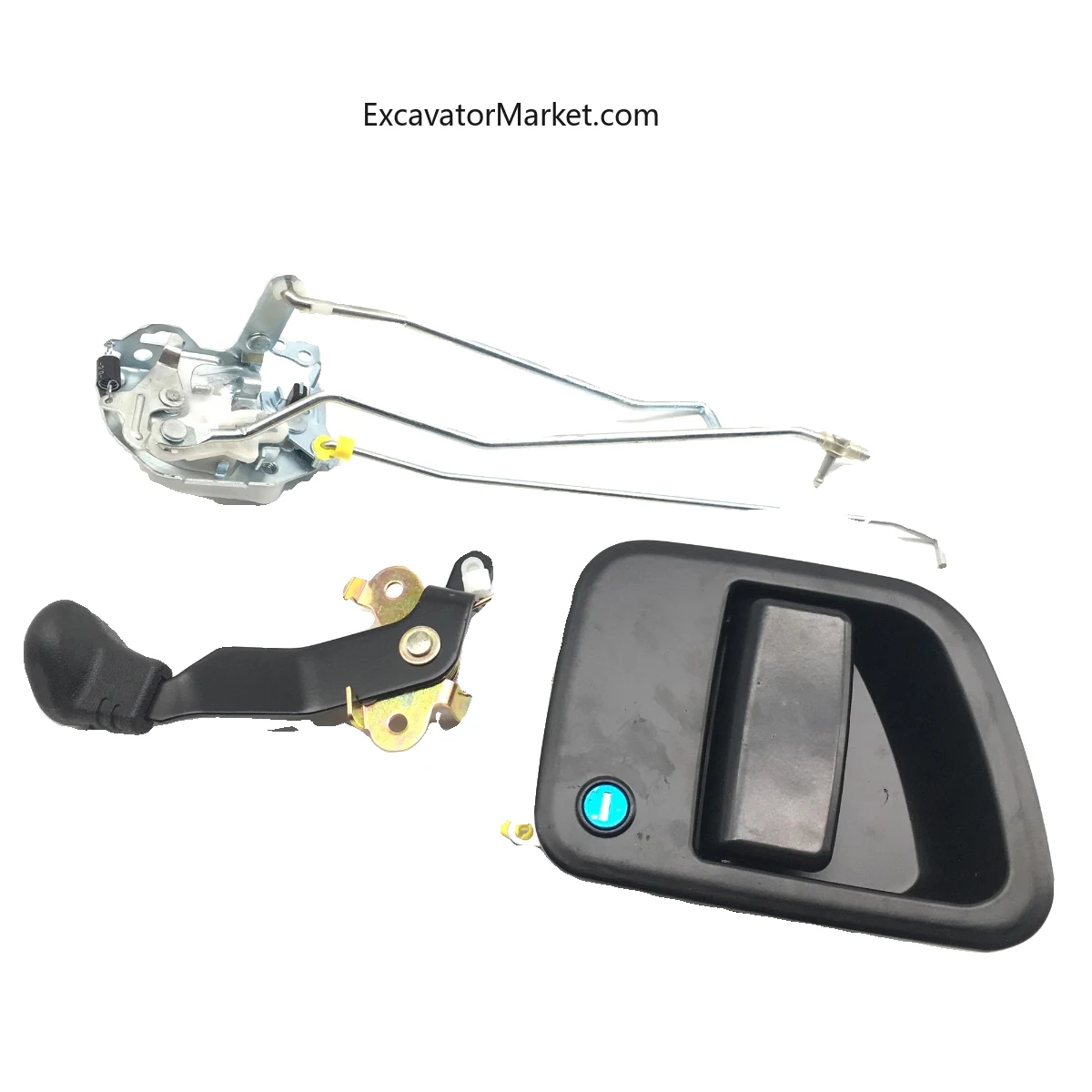 TALUADA excavator cab door lock assembly for SH130 SH210-5 SH220 SH240 SH300 SH350A5 excavator parts  Excavator Accessories