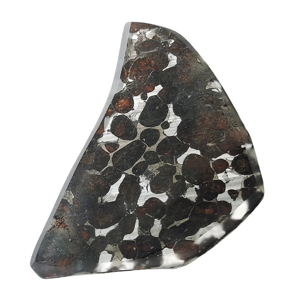 

24.2g SERICHO Pallasite Olive Meteorite Slices Natural Meteorite Material Olive Meteorite Specimens - From Kenya - QA321