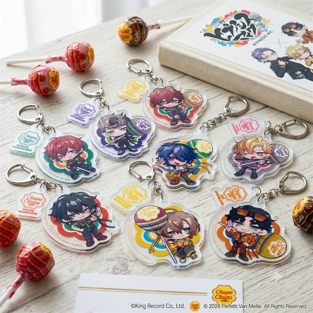 6cm Hypnosis Microphone Division Rap Battle Cute Acrylic Keychain Yamada Ichirō Jirō Anime Figures Jewelry Christmas Gift