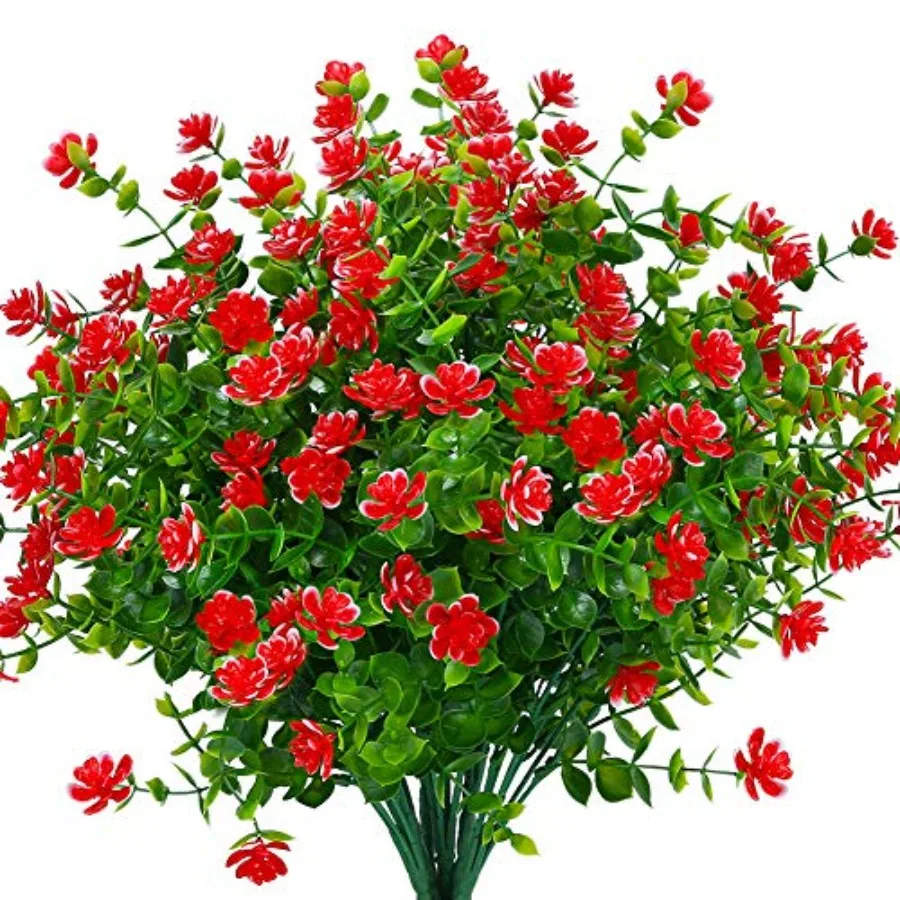 Kunstbuxus bloemen in buitenbak
