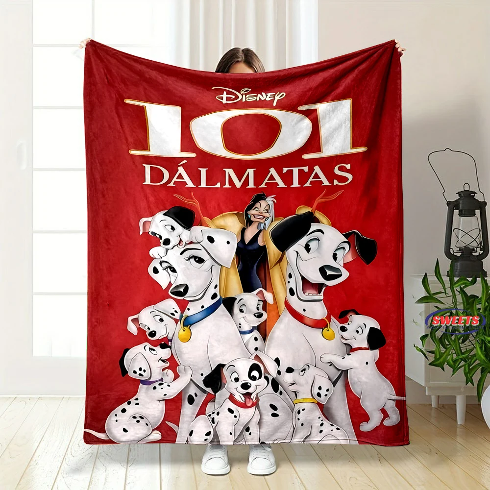 New Arrive Disney 101 Dalmatians Blanket Sofa Bed Cover Four Season Soft Fluffy Quilt Blanket Flannel Throw Outdoor Leisure Nap