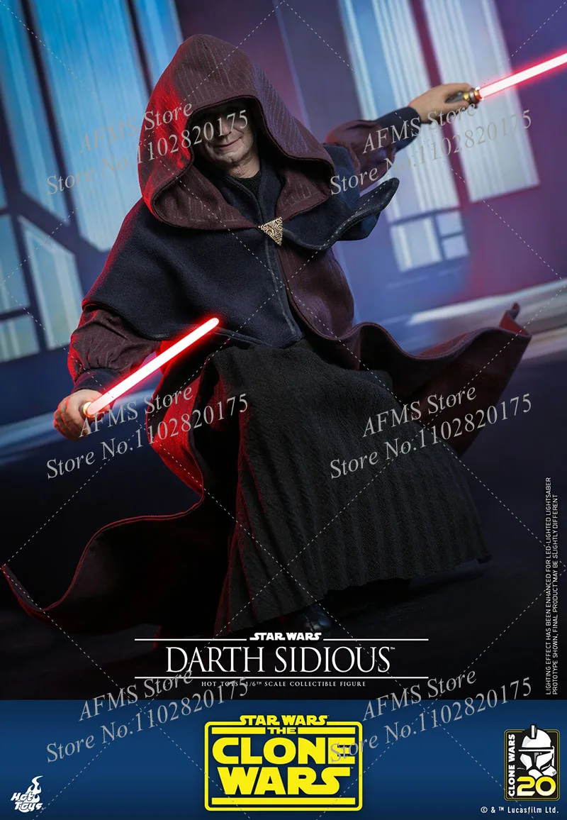 12inch Darth Sidious Star Wars  1/6 Men Soldier The Clone Wars Separate Rolling Eyeballs Full Set Action Figure