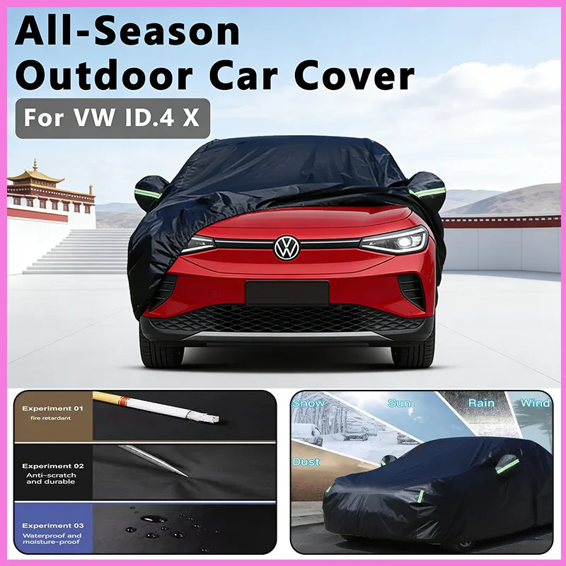

All-Season Car Cover for VW ID.4 X - Outdoor Full Protection, Waterproof Dustproof Sunproof Exterior Accessorie