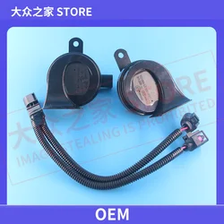 Snail Car Horn Cable High Bass Loud Speaker Replacement For VW Jetta Golf 6 MK6 Bora Polo Fabia ID3 ID4