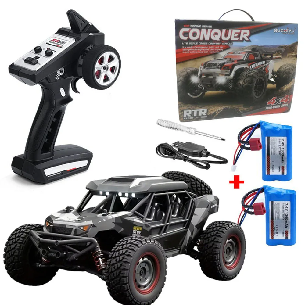WLtoys 1:16 50KM/H 4WD RC Auto mit LED-Fernbedienung, Offroad-Fahrzeug, Hochgeschwindigkeits-Drift-Monstertruck für Kinder