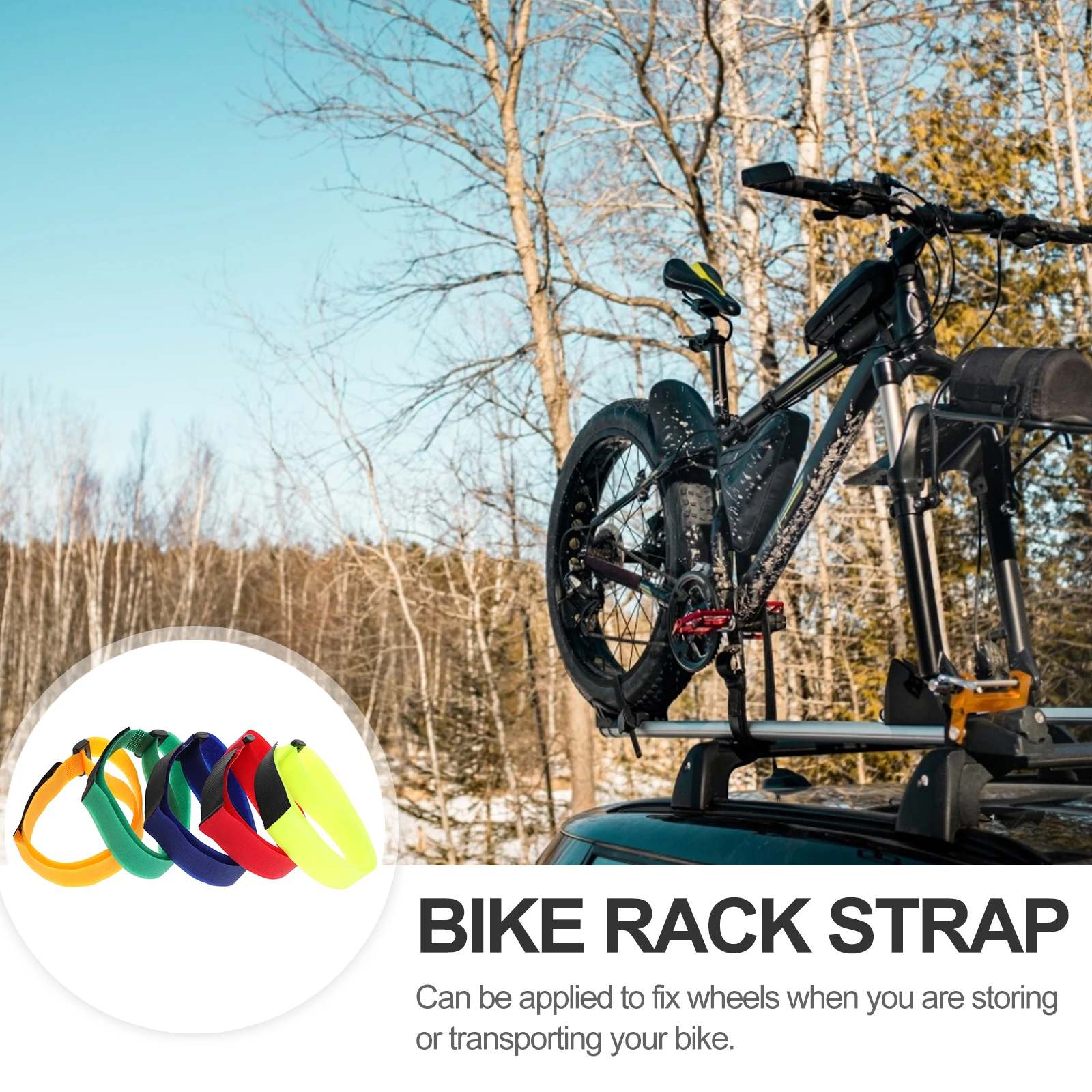 

15pcs Tape Straps Bike Wheel Stabilizer Durable Sturdy Accessories For Transport Storage Fixing Wheel Anti-Shake Bicycle