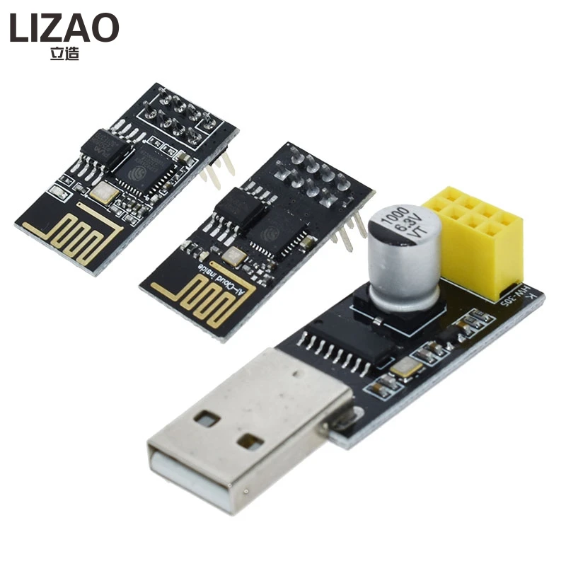 ESP01 ESP8266 Programmer Adapter UART GPIO0 ESP-01 Adaptater ESP8266 CH340G USB to Serial Wireless Wifi Developent Board Module