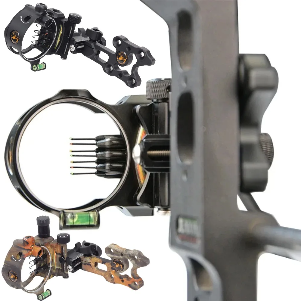 

Archery Bow Sight Adjustable Compound Bow Five-pin Sight Aluminum Alloy For Outdoor Shooting Training Target Hunting Aiming