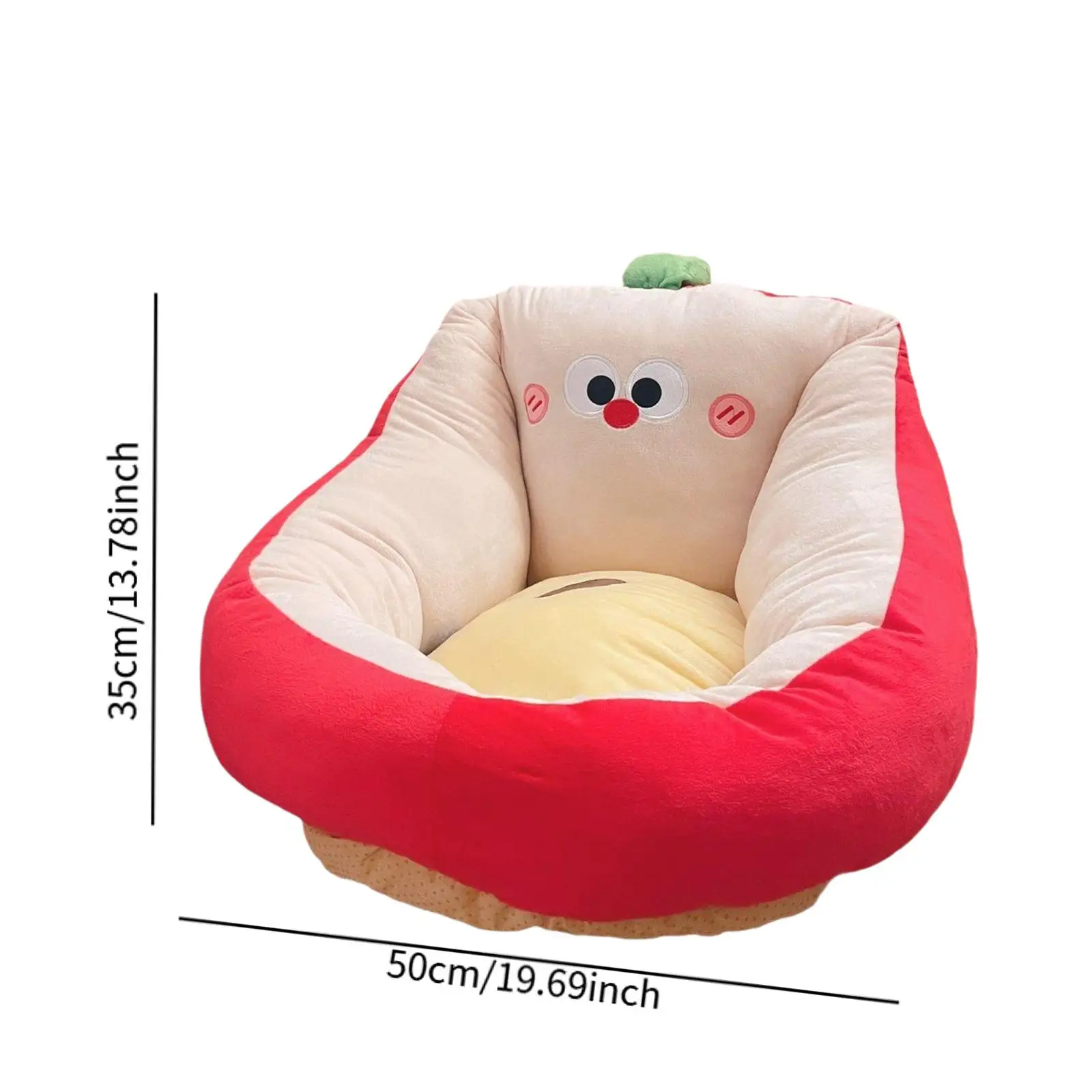 

Cute Comfy Sofa Chair Silk Cotton Recliner Chair Plush Floor Cushion for Playroom Nursery Study Corner