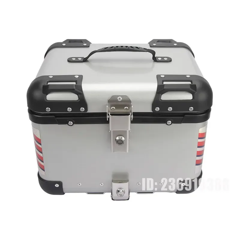 

Factory Hot Selling 40L Motorcycle Top Box Case Lage Trunk Helmet Storage Aluminum Tail Rear Travel Carrier Universal Accessorie