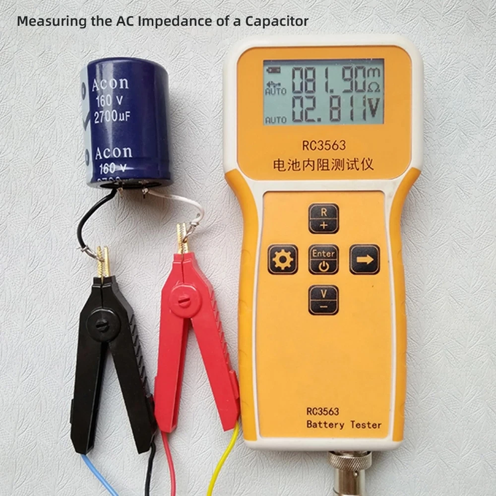 

RC3563 Battery Voltage Internal Resistance Tester High-precision Trithium Lithium Iron Phosphate 18650 Battery Tester True 4wire