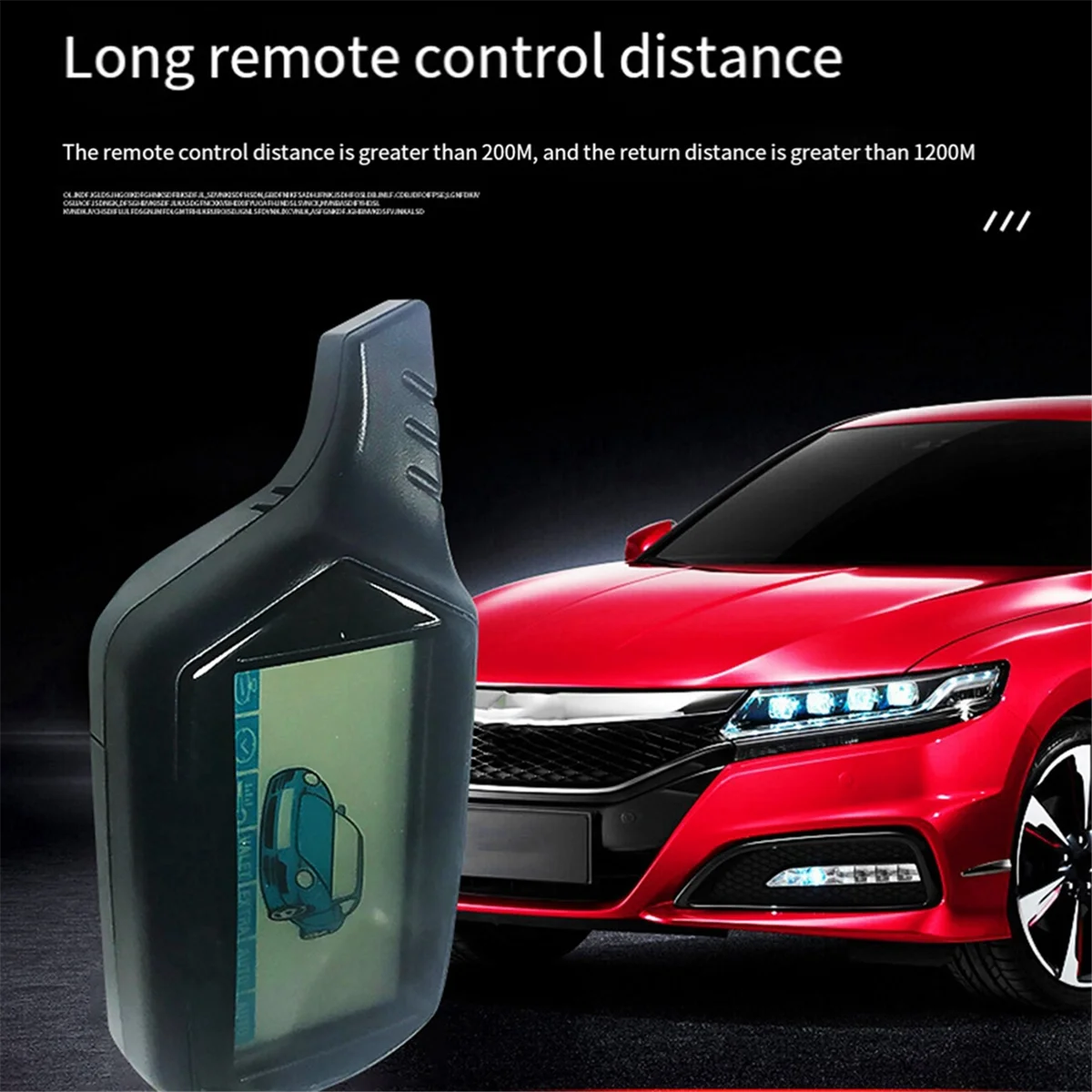 

Twage B9 Global Universal LCD 2-Way Car Alarm System with Engine Start Suitable for Stariner Car Alarm SystemHUG