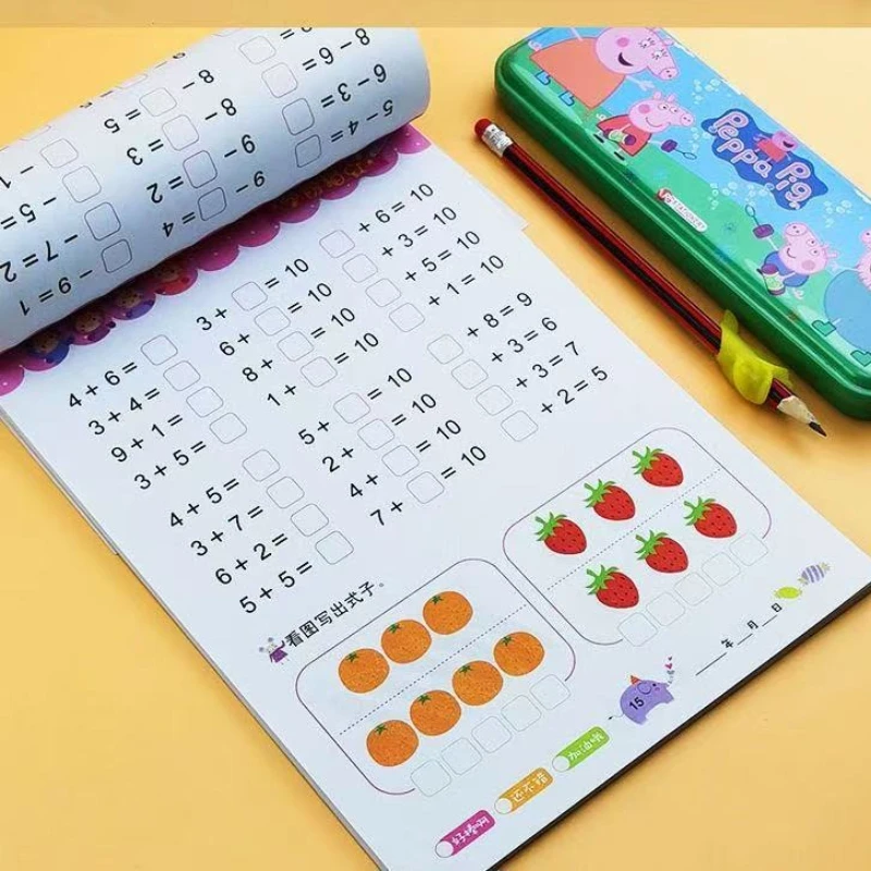 

80 Pages/Book Addition and Subtraction Children's Learning Mathematics Workbook Handwritten Arithmetic Exercise Books Notebooks