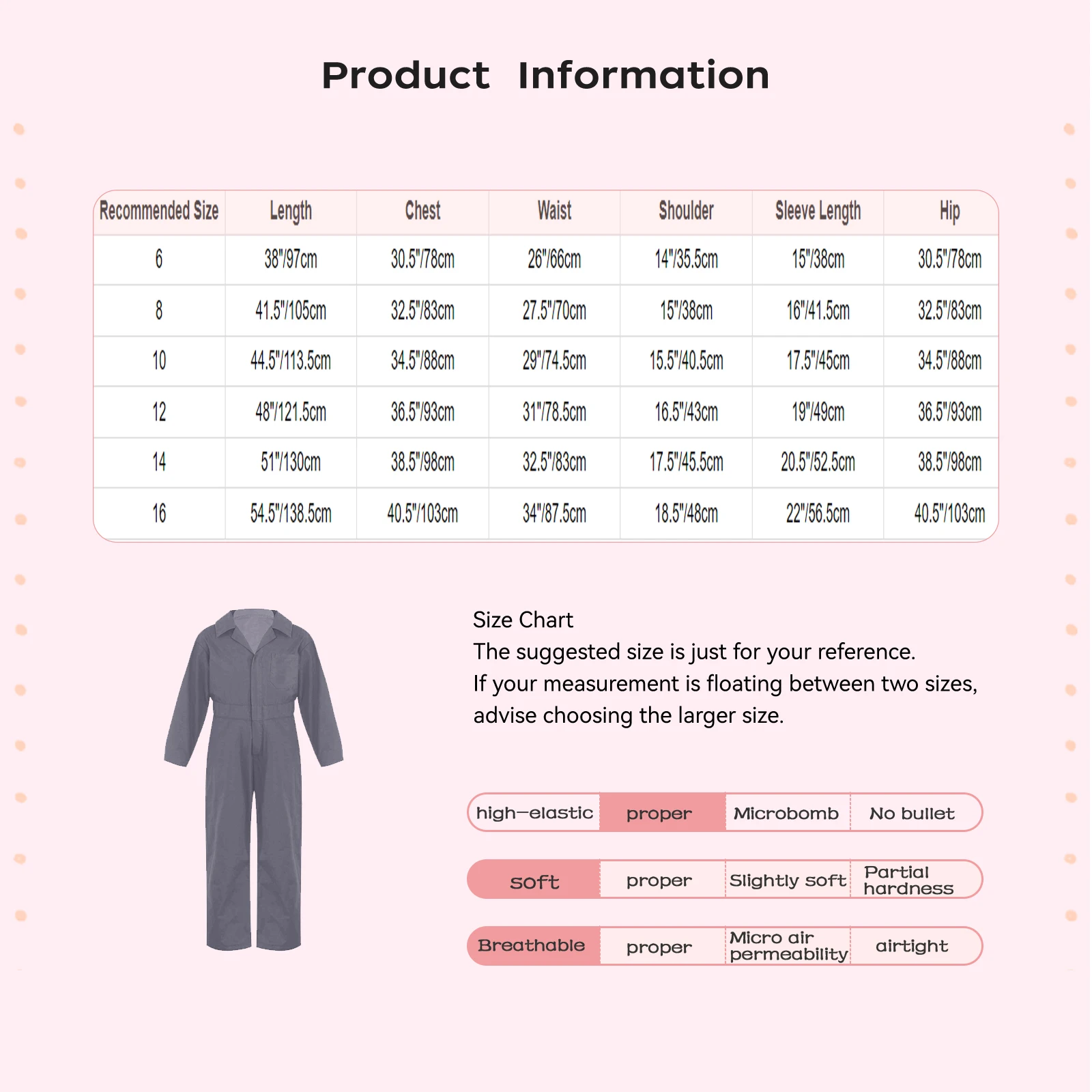 Kids Boys Girls Pocket Design Jumpsuit Coverall Mechanic Boiler Suits Flightsuit Cottn Fashion Coveralls for Halloween Cosplay