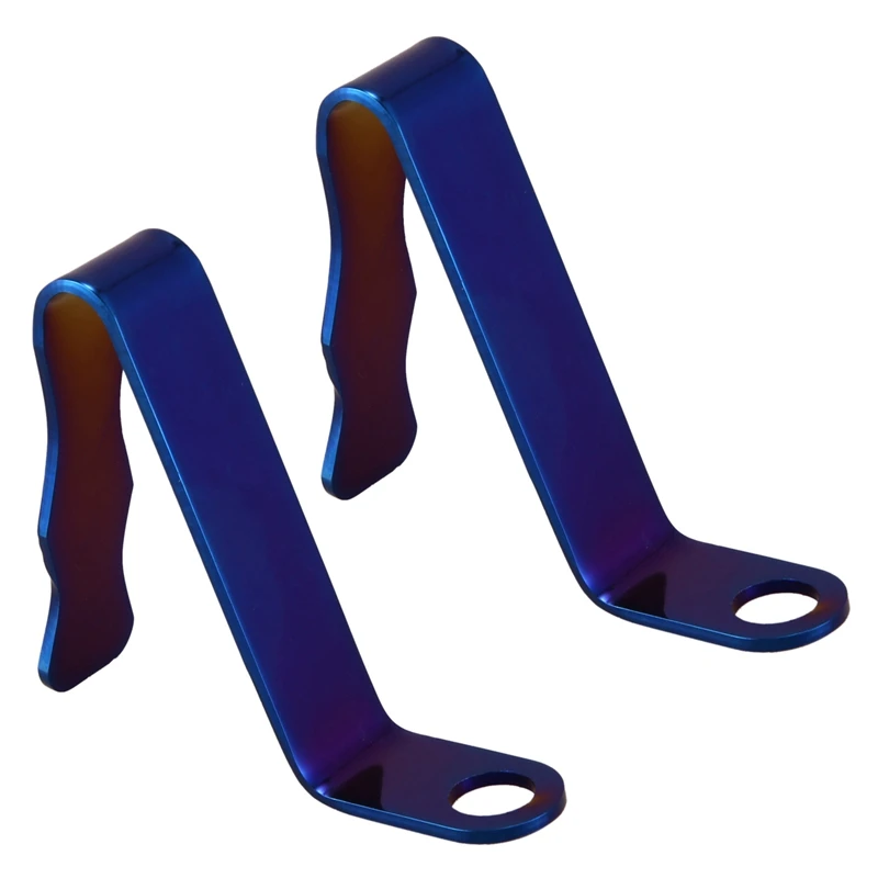 

2X крючок для мотоциклетного шлема, фиксированная основа из цветного титанового сплава, Удобный Крючок для основания зеркала заднего вида