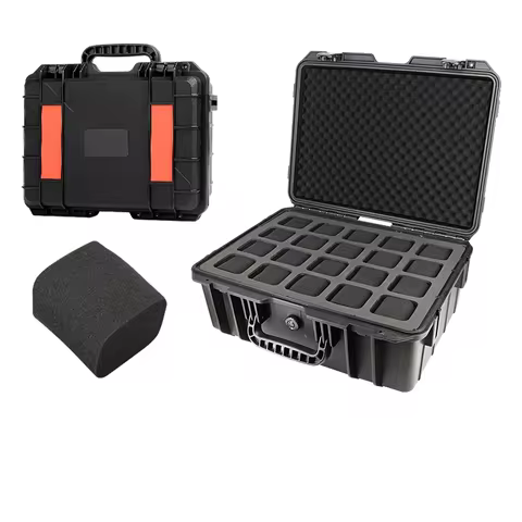 Watch Box Organizer for Men Waterproof Suitcase 40/20 Grid Storage Jewelry Display Box Watch Safety Protection Anti Drop Toolbox