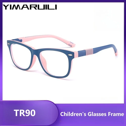 YIMARUILI, nuevas gafas de moda para niños, gafas de silicona suave ultraligeras, cómodas, gafas graduadas ópticas Vintage para niños, montura TR210