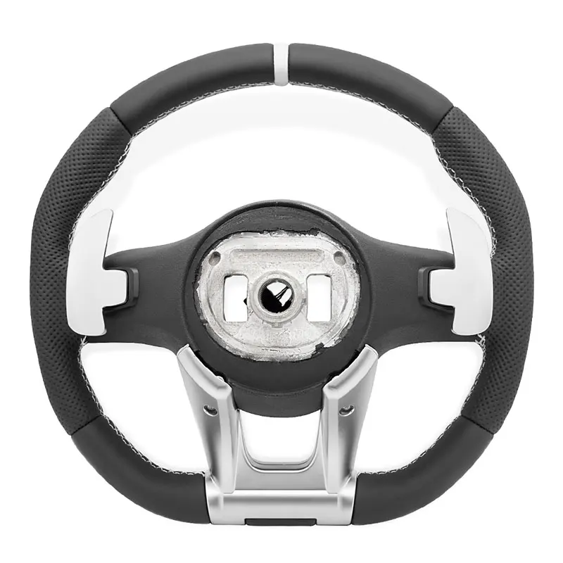 Modified Car Steering Wheel White Stiching for Mercedes Benz C250 e300 W166 W204 W205 W212 W213 W447 C63s C450 e53 gla45 E300d