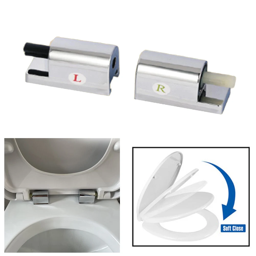 Toilet Lid Hinges Toilet Soft Close Fittings Toilet Cover Mounting Fixing Connector Rotating Damper Hinges