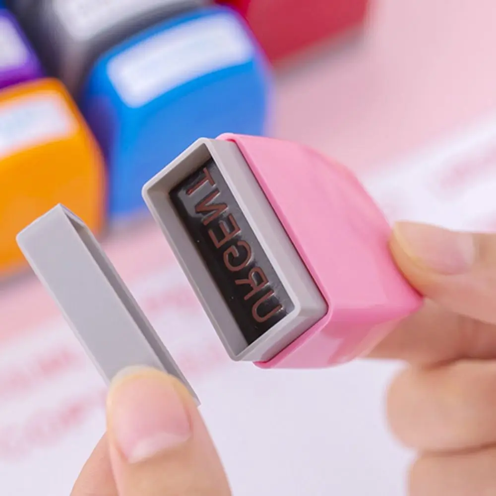 

8pcs/set Homework Correction Teacher Encouraging Stamp Commentary Self Inking Positive Reviews Grading Stamp Time Saving