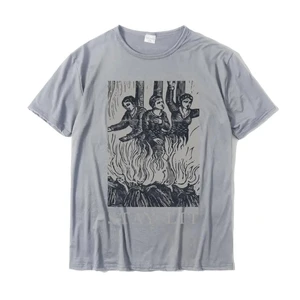 Tay áo ngắn của nam giới t -shirt, huyền bí, thắp sáng, satan, quỷ, địa ngục, tục tĩu, antichrist, phù thủy, tees cotton thời trang, mùa hè 6 Áo sơ mi bán hàng chính huyền bí - №4