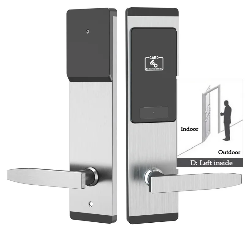 Good quality hotel RFID Card Lock for Wooden Door