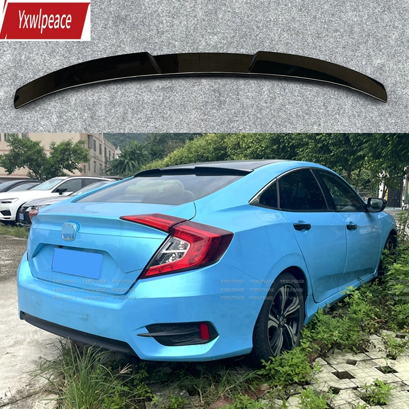 

Rear Window Roof Spoiler Wing For Honda Civic 10th Gen 2016 2017 2018 2020 Trunk Boot Lid Cover Body Kit Car Accessories