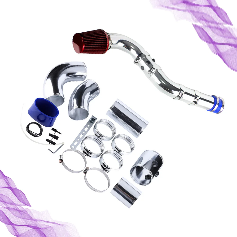 Aluminum Alloy 76mm Cold Air Intake Filter Kit for Car Universal High Performance Air Intake System Boost Engine Power Output