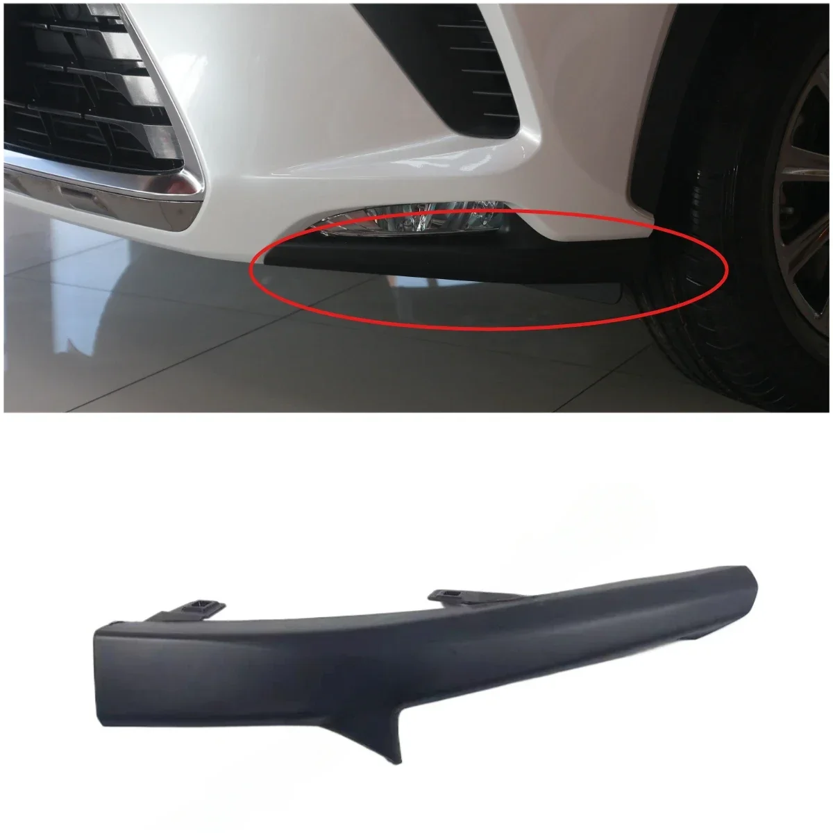 Car Front Bumper Trim Plate Wrap Corner Angle for Lexus NX NX200 NX300 NX300h 2018 2019 2020 2021