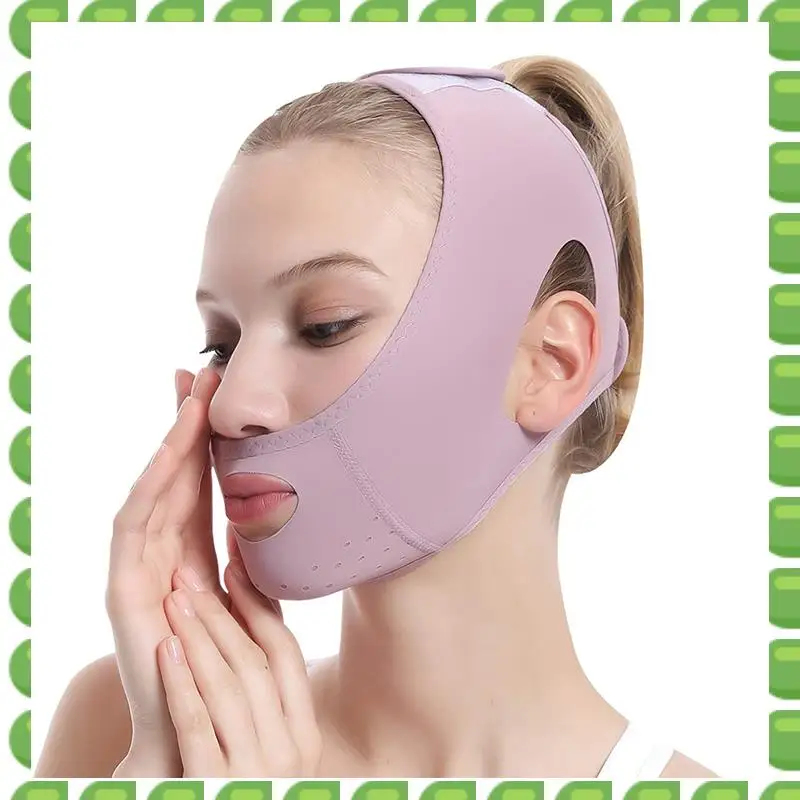 A04V mujeres barbilla mejilla levantar cinturón cara cuidado de la piel herramientas de belleza para una cara pequeña en forma de V