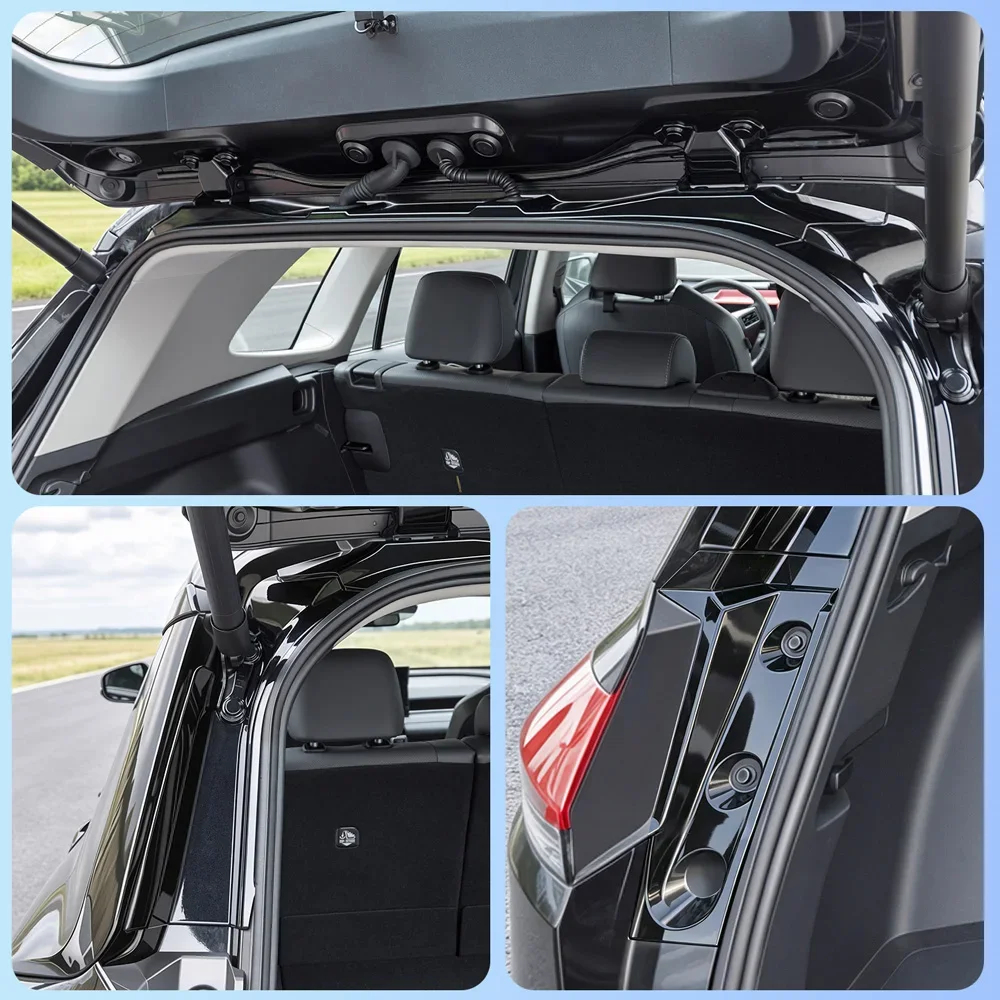 ABS For Toyota RAV4 2026 2027 2028 Tailgate Water Channel Guard Trim Talk Box Side Guards Packaging Car Accessories 9pcs