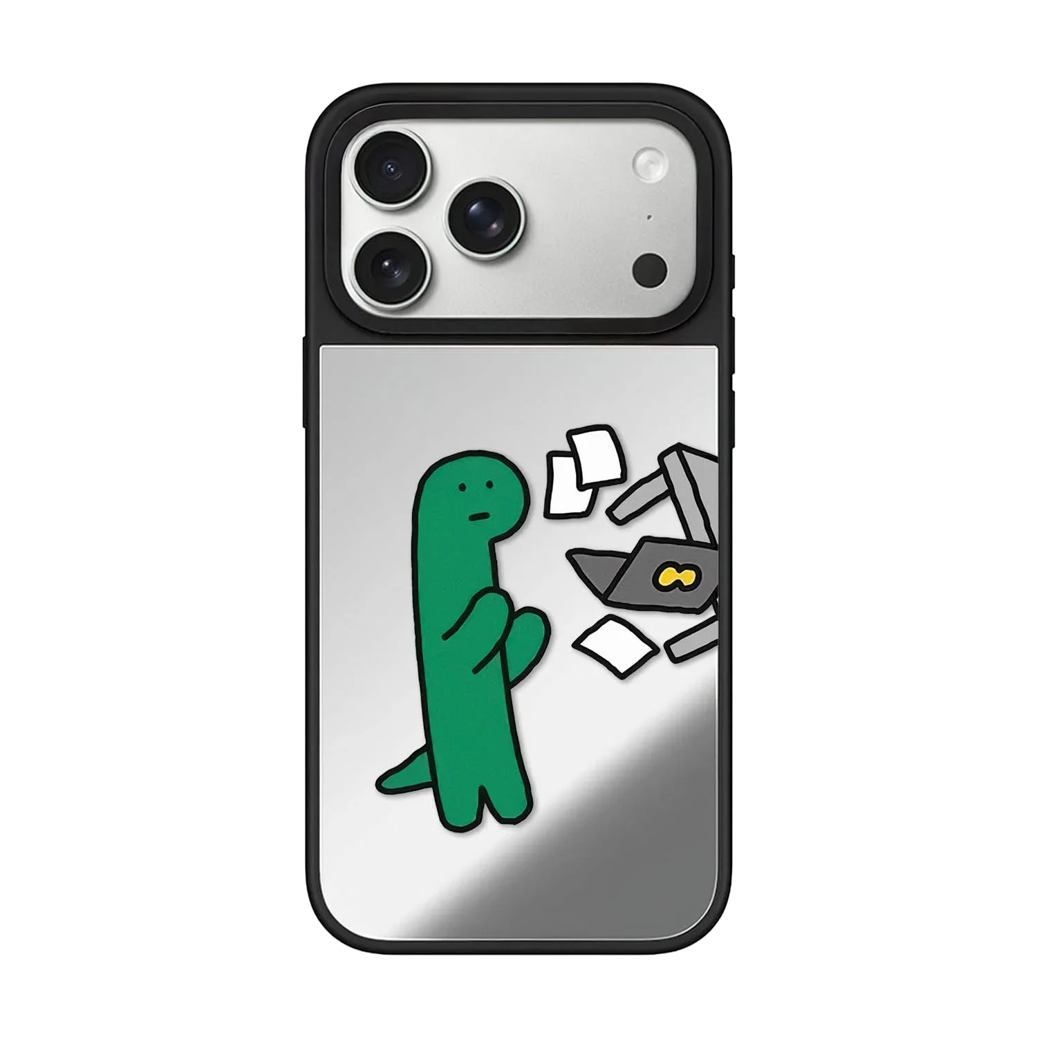 

Creative Work Dinosaur Mirror / Acrylic Magnetic Case: Compatible with IPhone 17 16 15 14 13 12 Pro Max 17 Air