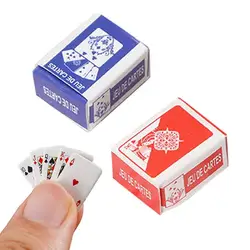 Mini Deck Of Cards Poker Cards Mini Size For Miniature Doll House Game Dollhouse Furniture Accessories Decoration Toys