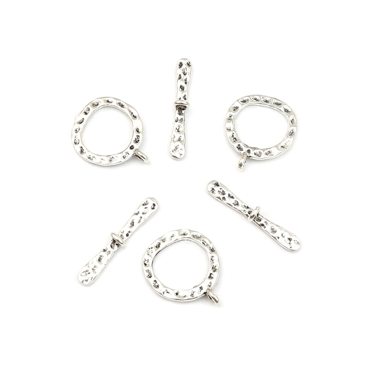 10 Bộ OT Tặng Móc Cài Đầu Kết Nối Vòng Tròn Nhẫn Đồng Giả Cổ Vòng Tròn Nhẫn Tự Làm Thủ Công Làm Vòng Cổ Trang Sức Phát Hiện