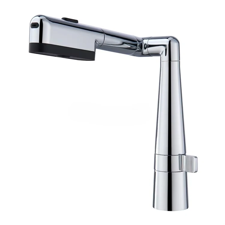 

Tower Design New Products 2025 Brass Kitchen Faucet Torneiras Pull Out Sprayer Rotate Basin Faucet Grifos De Cocina Water Tap